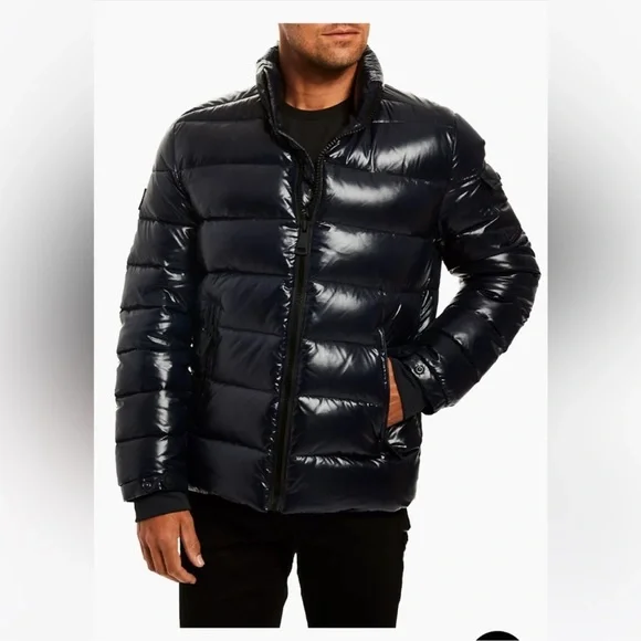SAM TRAIL THICK DOWN LUXURY JACKET DARK MARINE PTP 26 MENS XXL RETAIL$550 EUC - Picture 1 of 12